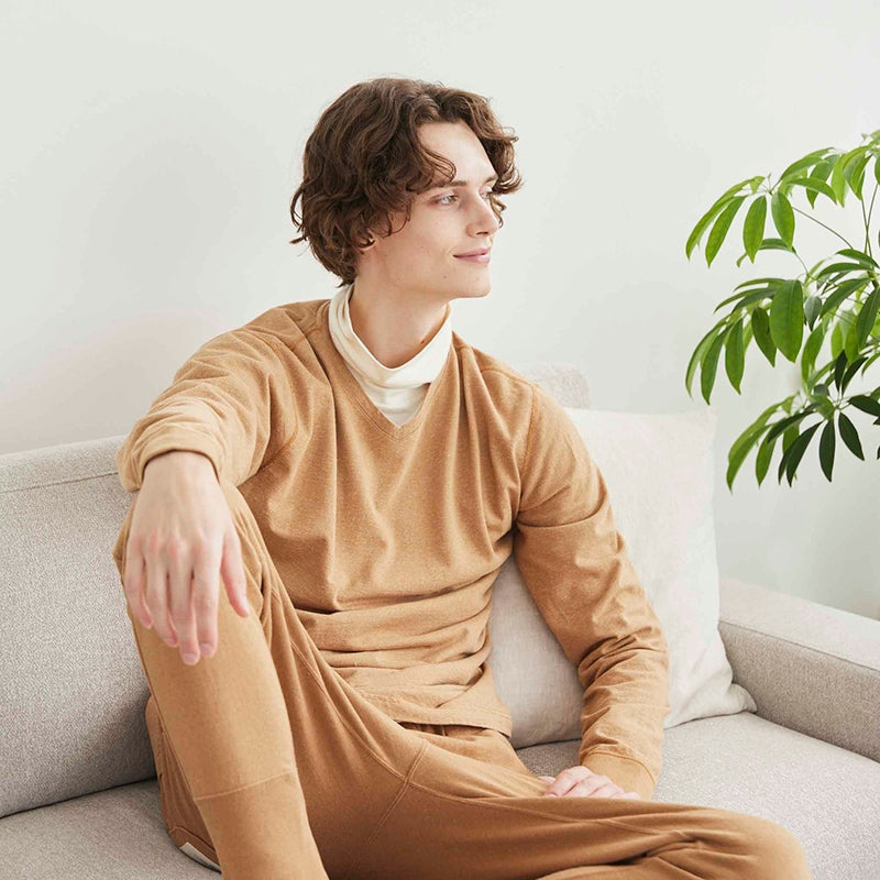 モイスト ソフトVネックTシャツ(メンズ)
