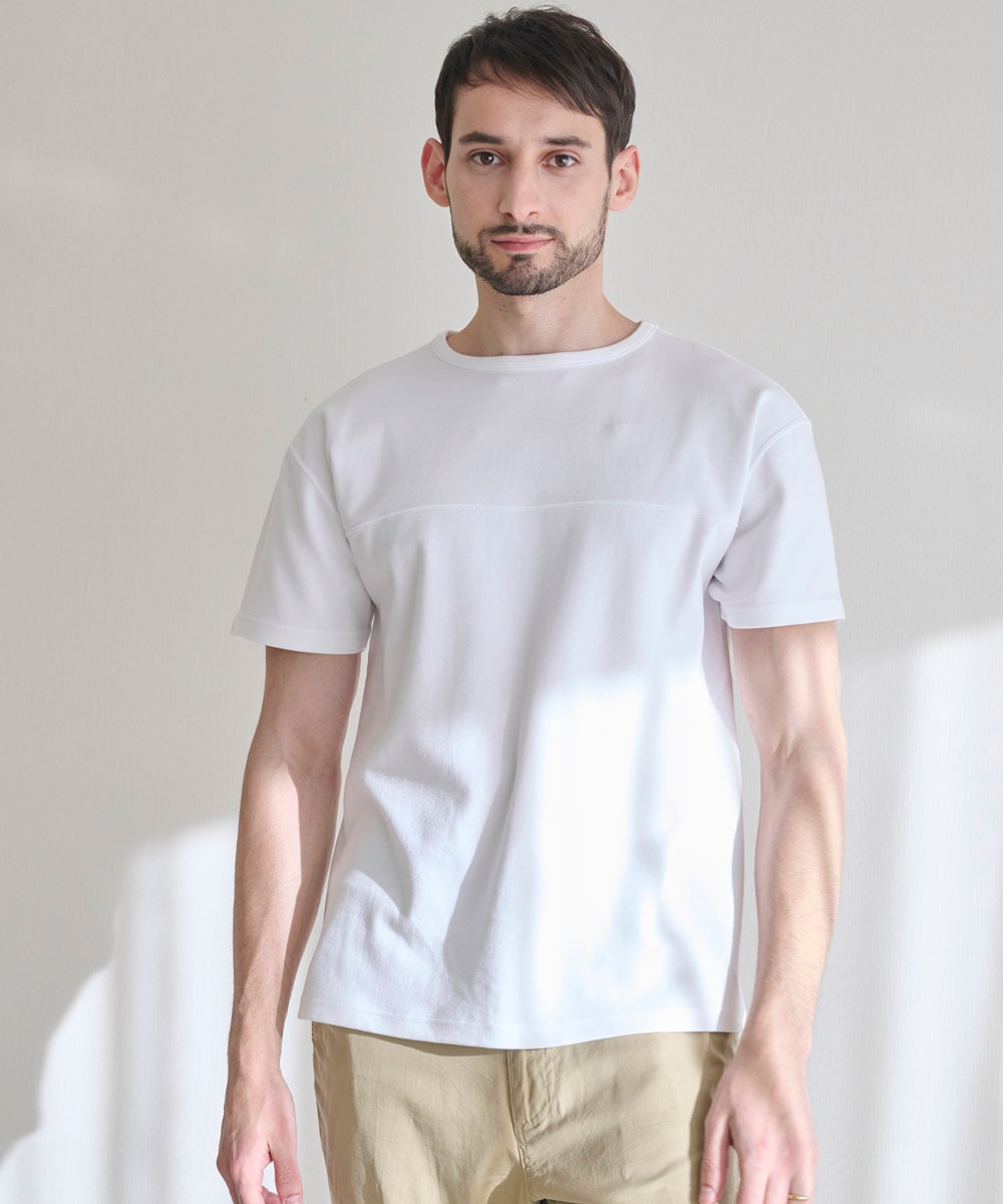 切り替えTシャツ【ポンチ】【コットン100%】