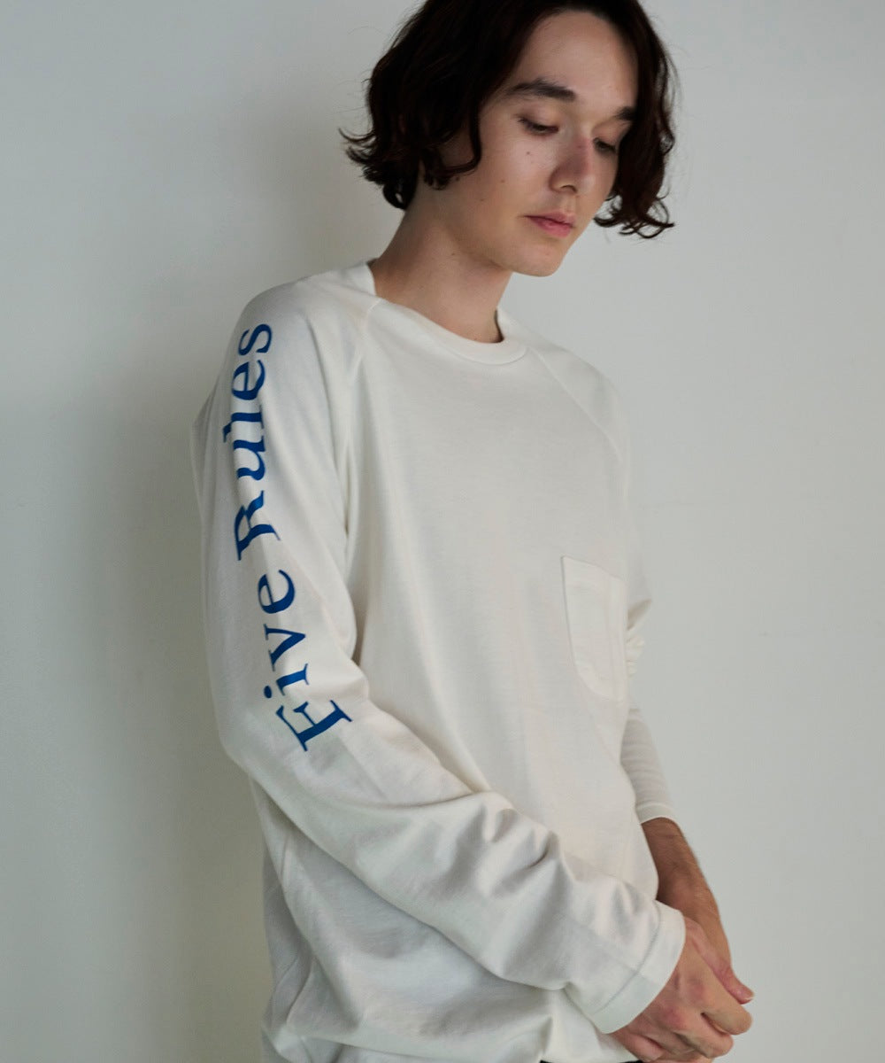 ラグラン長袖Tシャツ【吊編み天竺】【コットン100%】