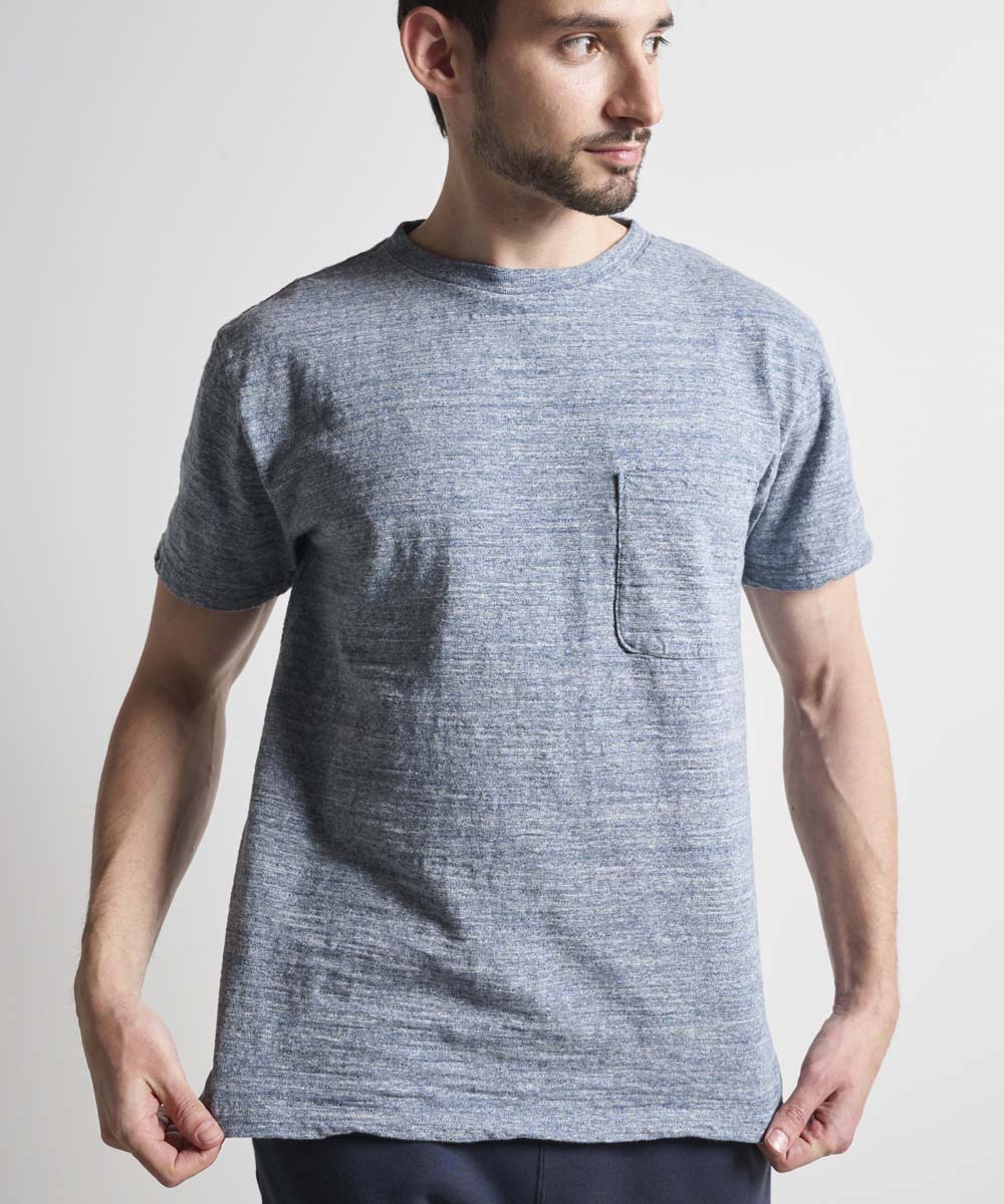 ポケット付Tシャツ【スラブ天竺】【コットン100%】