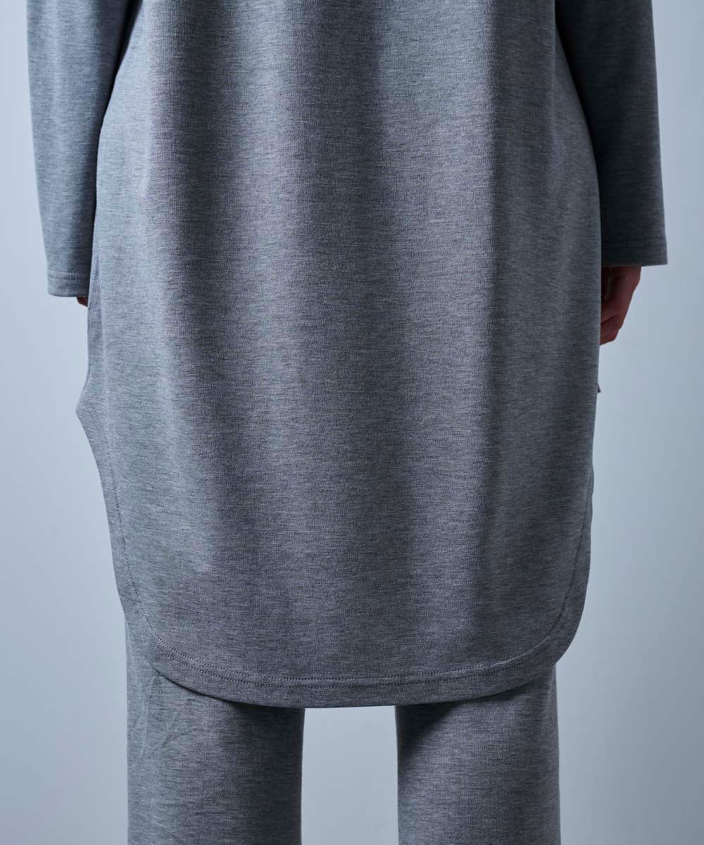 モイストチュニック丈長袖Tシャツ【ポンチ】