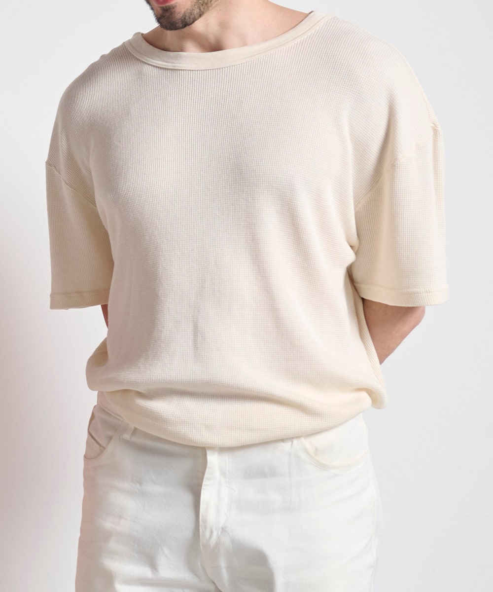 モイストワッフルTシャツ【ワッフル】【メンズ】