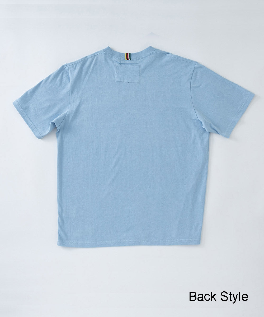 吊編み半袖Tシャツ(FiveRules刺繍)【コットン100%】