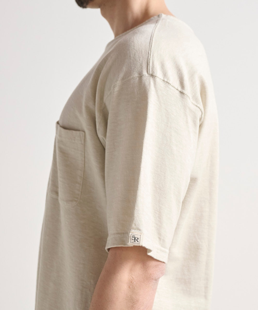 ヘンプ吊り編み半袖Tシャツ【ヘンプ58%コットン42%】