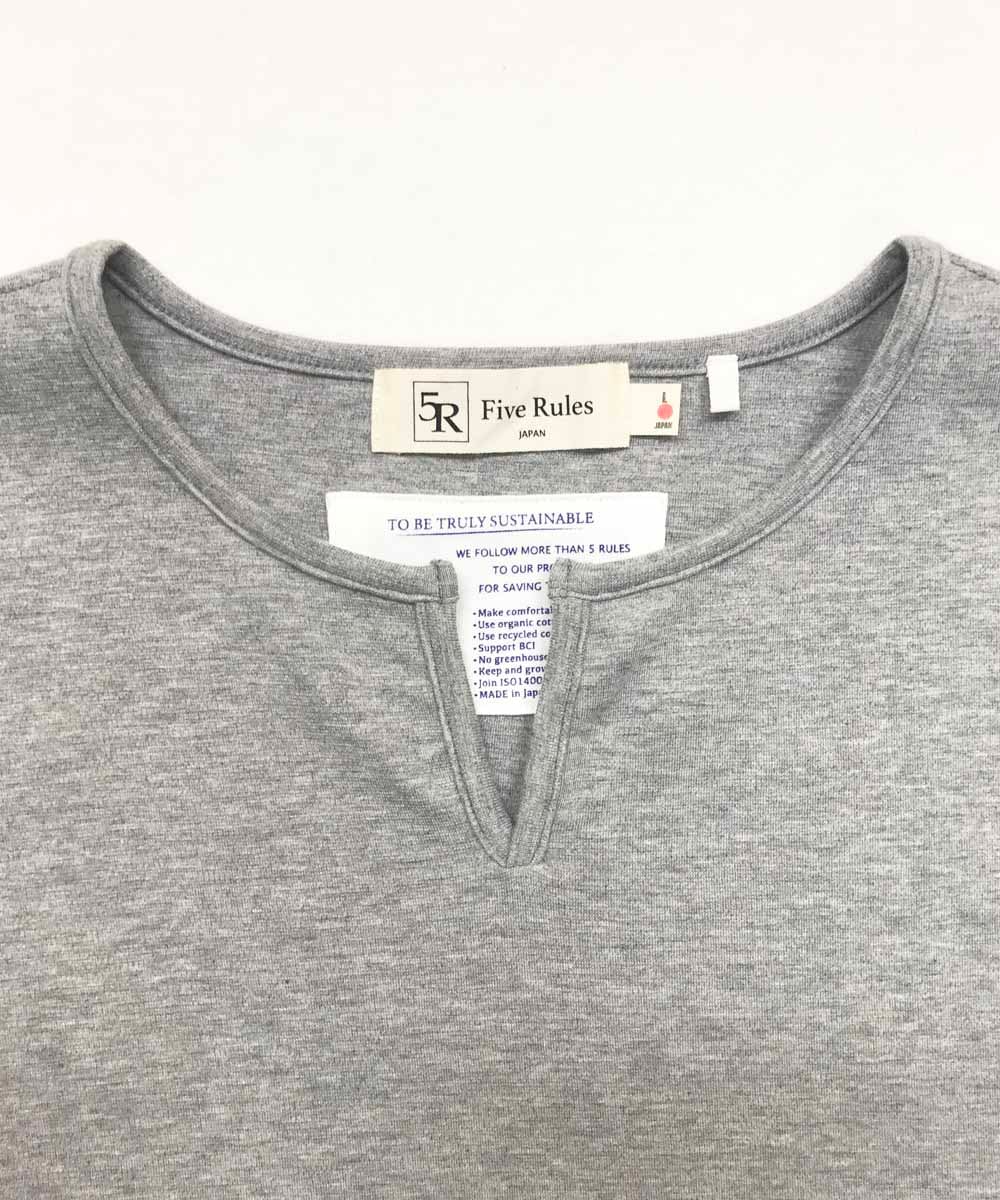 スキッパーTシャツ【ポンチ】【コットン100%】