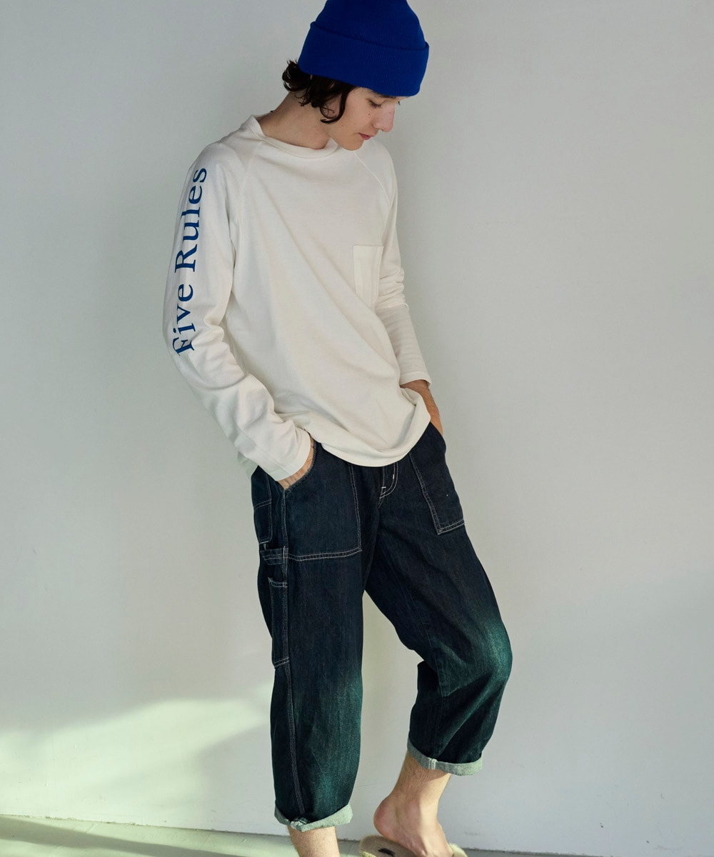 ラグラン長袖Tシャツ【吊編み天竺】【コットン100%】