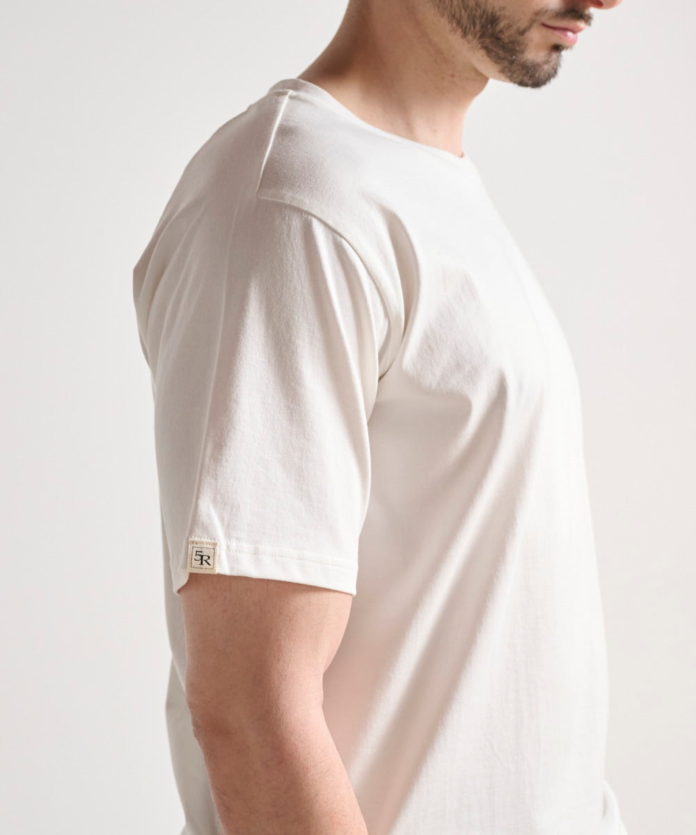 きれいめスプリットラグラン半袖Tシャツ【コットン100%】