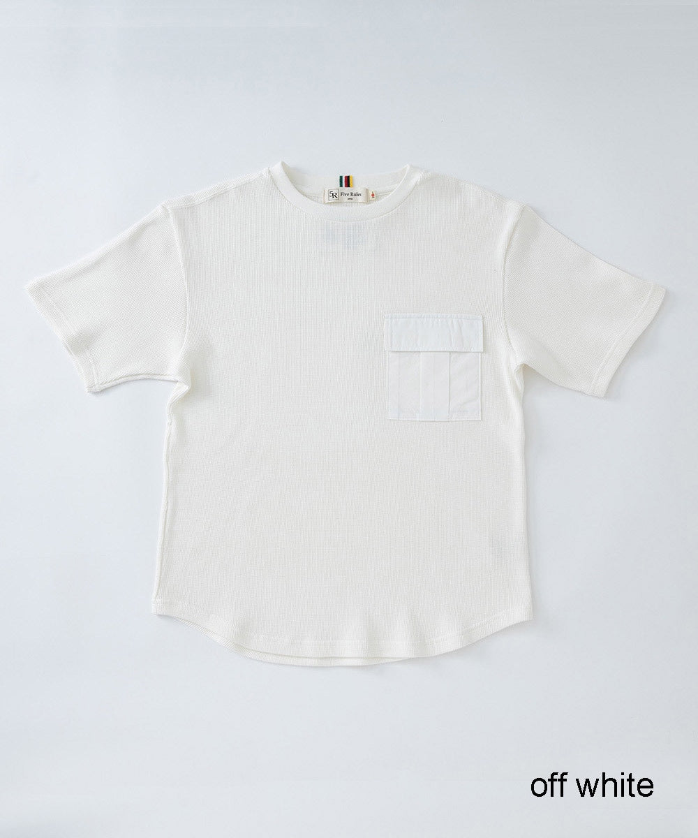 ワッフル半袖Tシャツ【コットン100%】