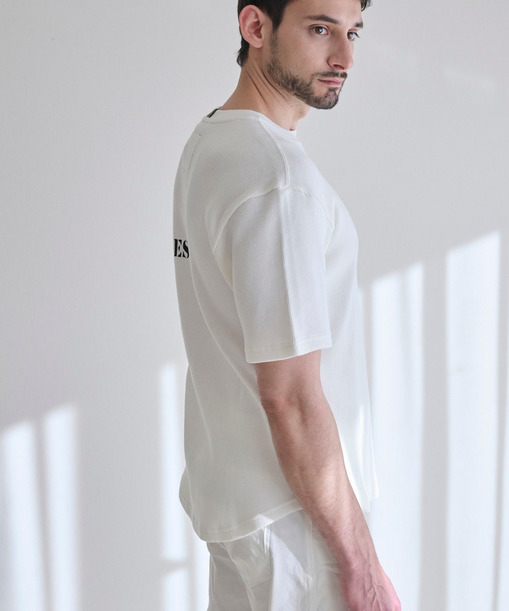 ワッフル半袖Tシャツ【コットン100%】