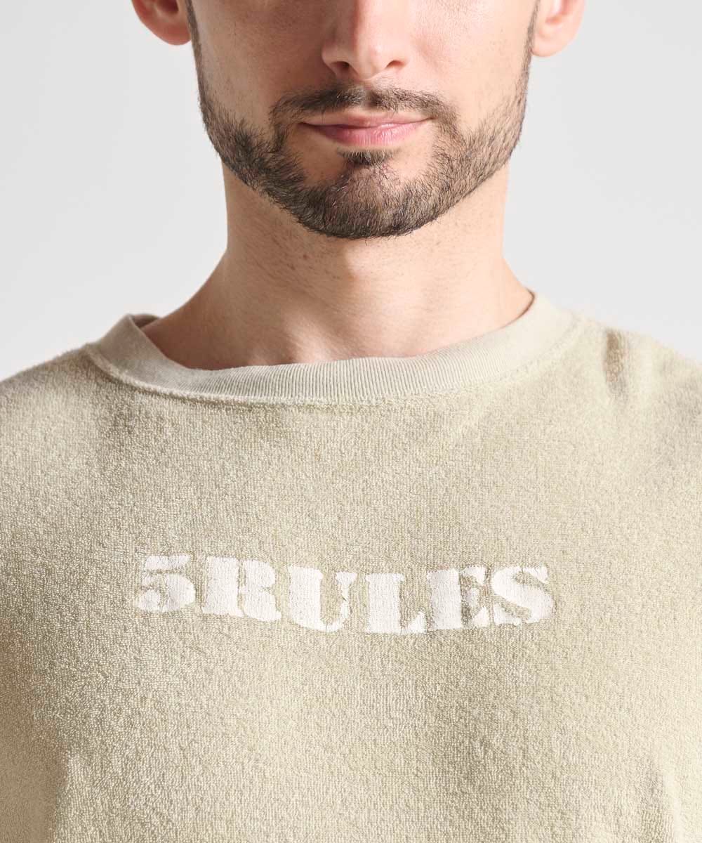 両面パイル半袖Tシャツ【コットン76%リネン24%】