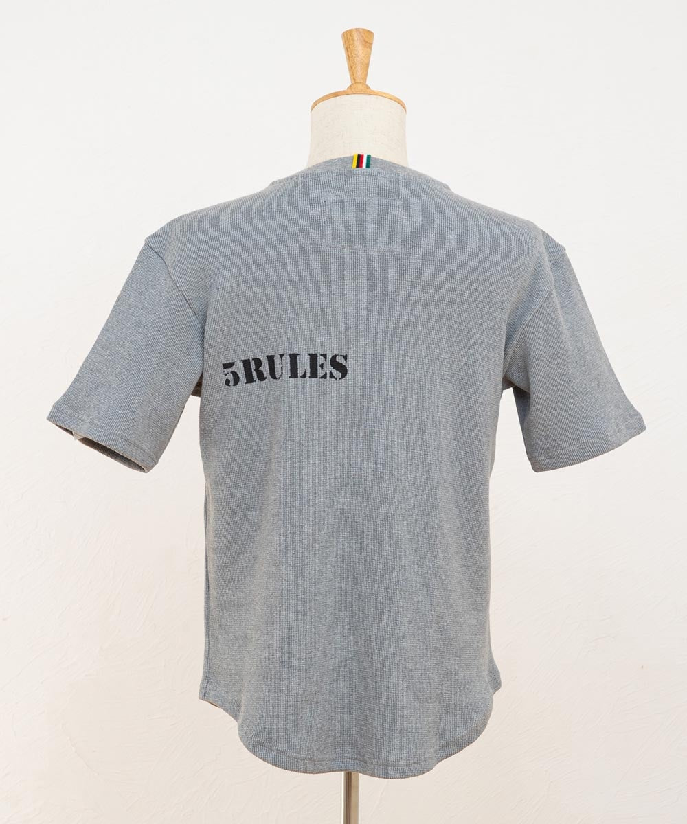ワッフル半袖Tシャツ【コットン100%】