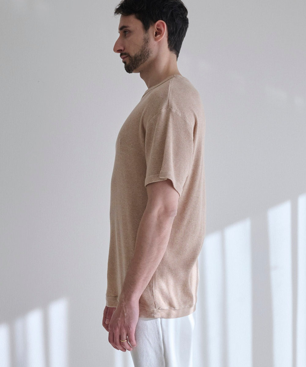 モイストワッフルTシャツ【ワッフル】【メンズ】