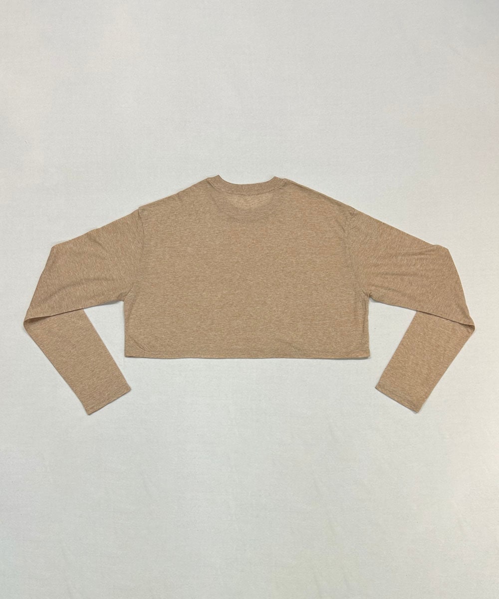 モイストショート丈長袖Tシャツ【天竺】