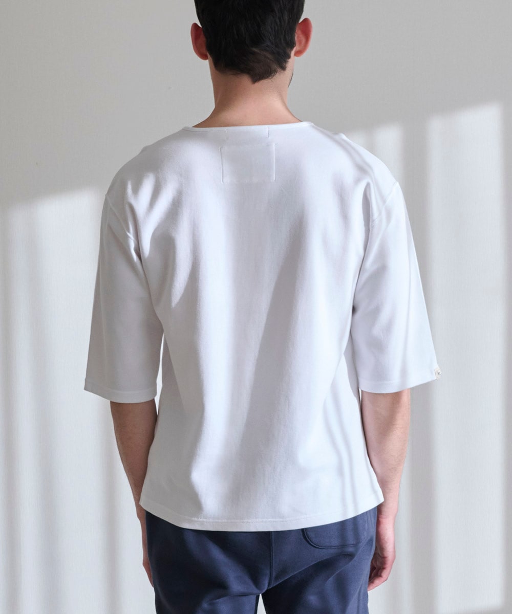 スキッパーTシャツ【ポンチ】【コットン100%】