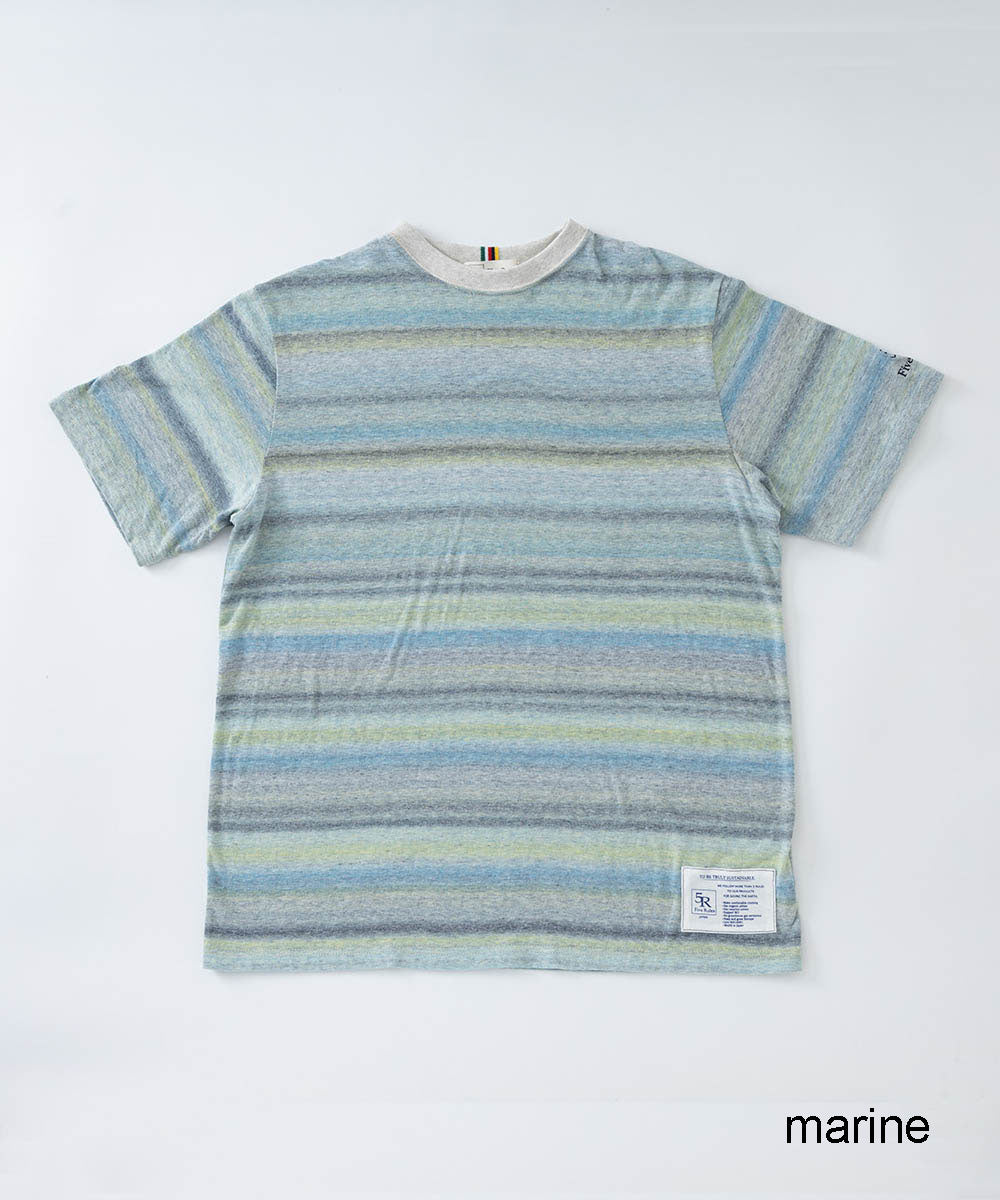ふしぎヤーン吊編み半袖Tシャツ【コットン100%】