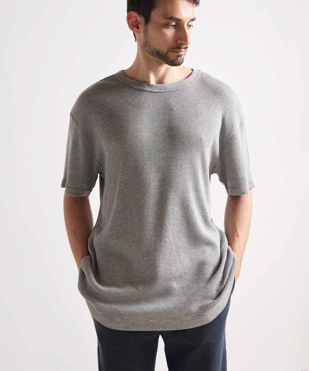 モイストワッフルTシャツ【ワッフル】【メンズ】