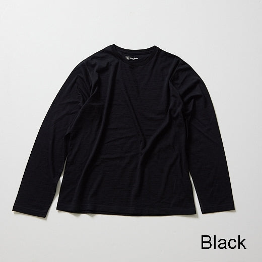 ウールロングTシャツ【天竺】【ウール100%】