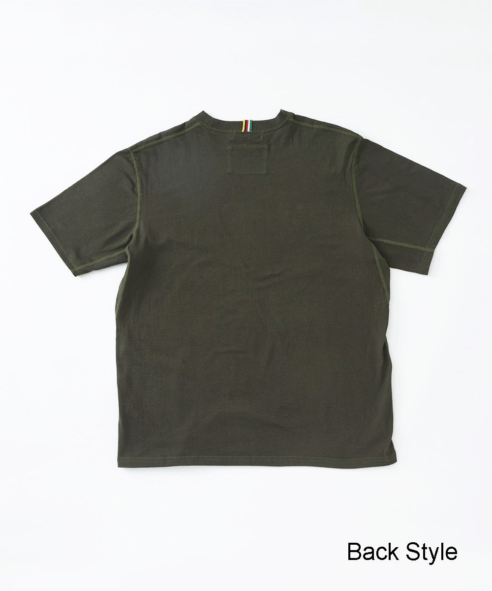吊編み半袖Tシャツ【コットン100%】