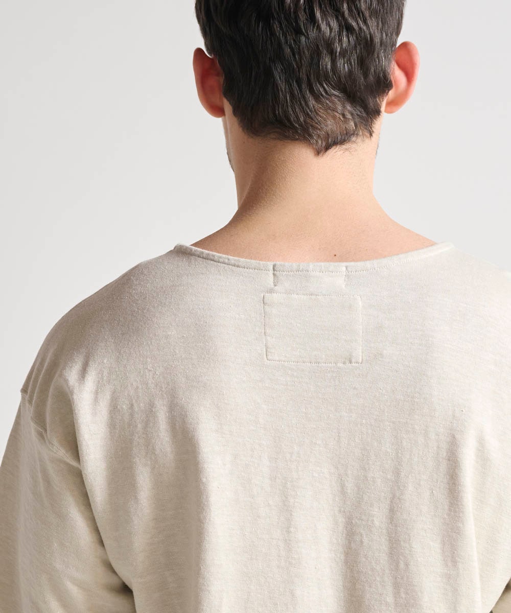 ヘンプ吊り編み半袖Tシャツ【ヘンプ58%コットン42%】