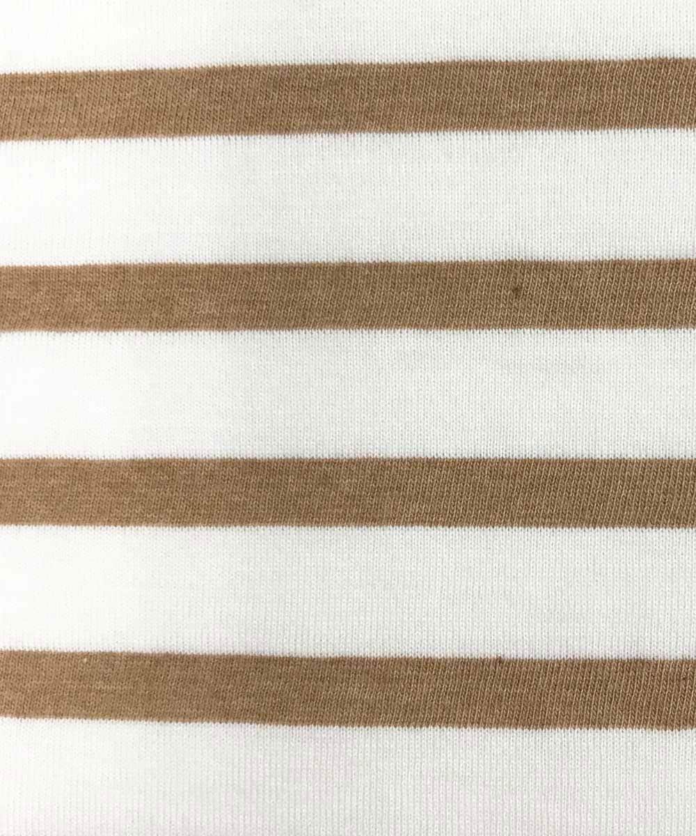 モイスト ボックス半袖Tシャツ ボーダー【レディース】