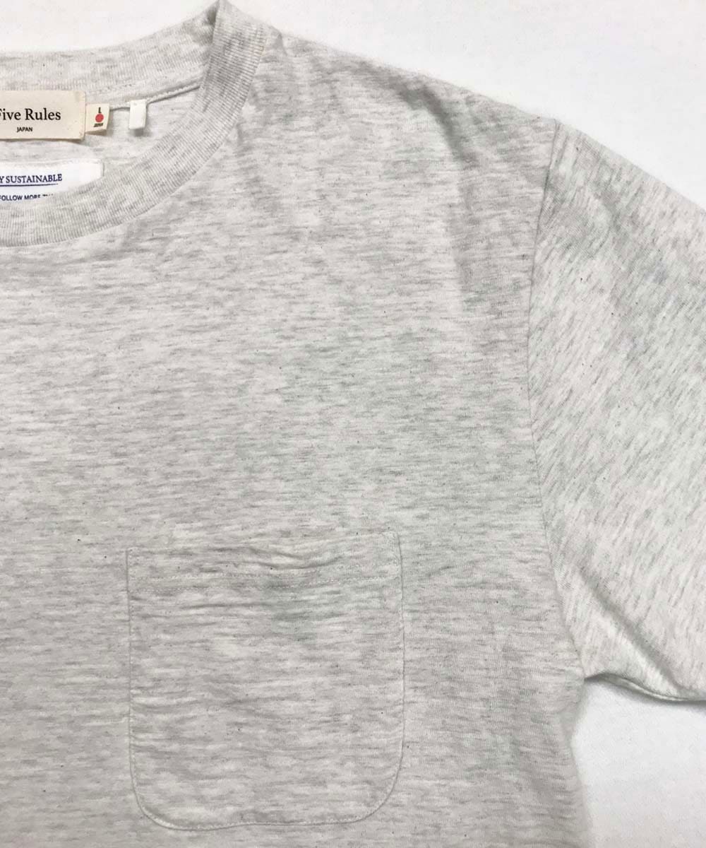 ポケット付Ｔシャツ【スラブ天竺】【コットン100%】