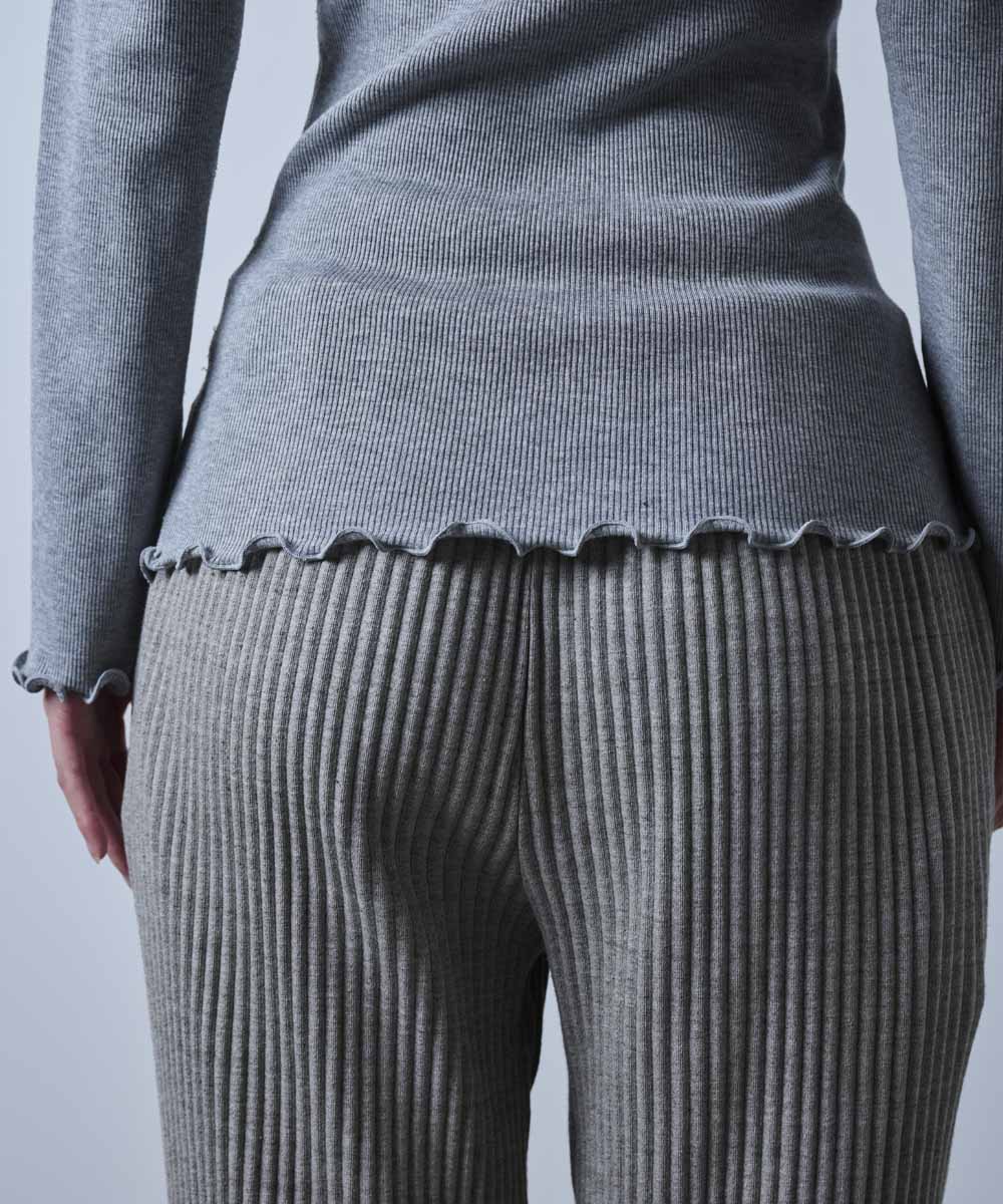 モイストタートルネック長袖Tシャツ【テレコ】