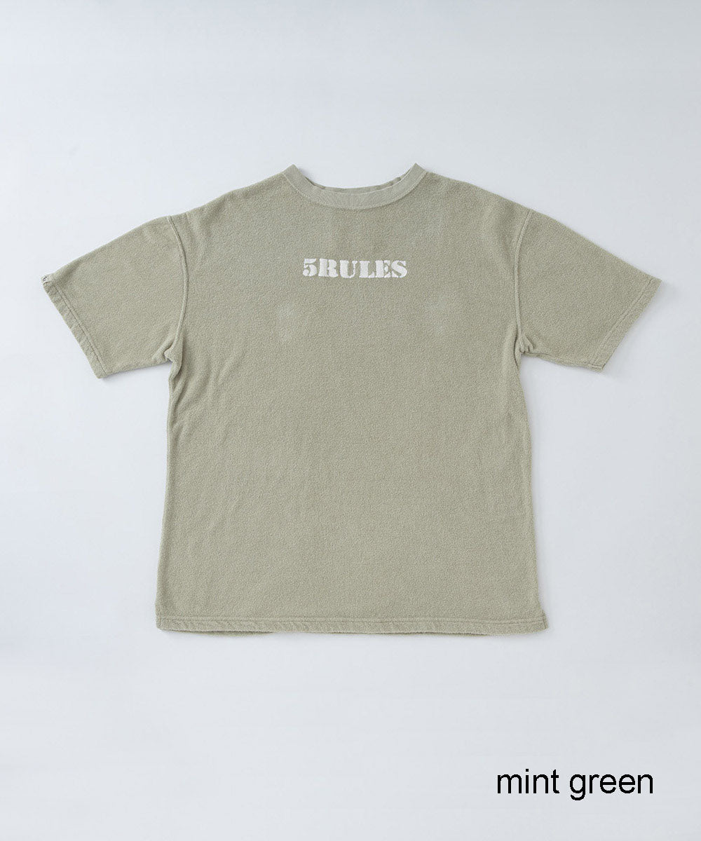 両面パイル半袖Tシャツ【コットン76%リネン24%】