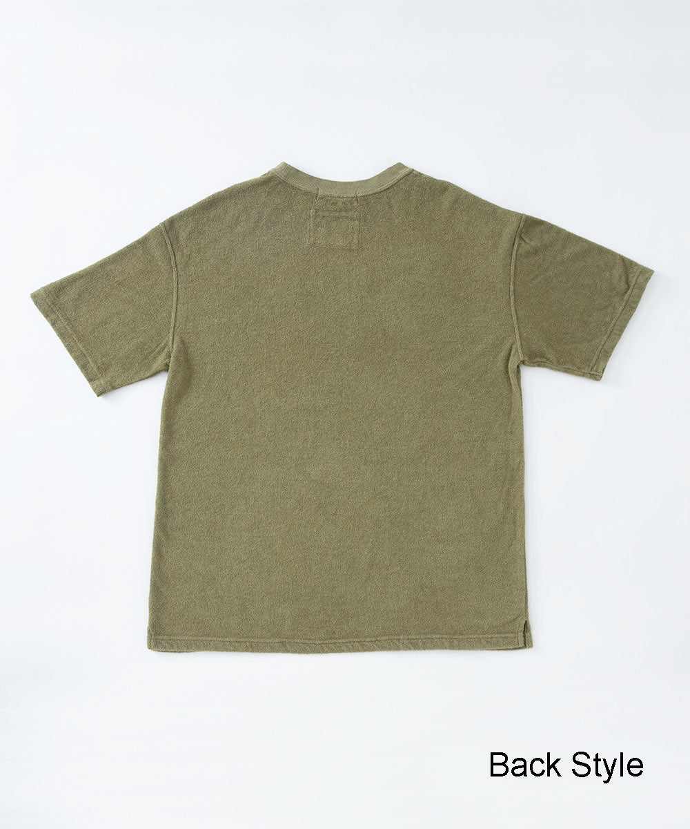 両面パイル半袖Tシャツ【コットン76%リネン24%】