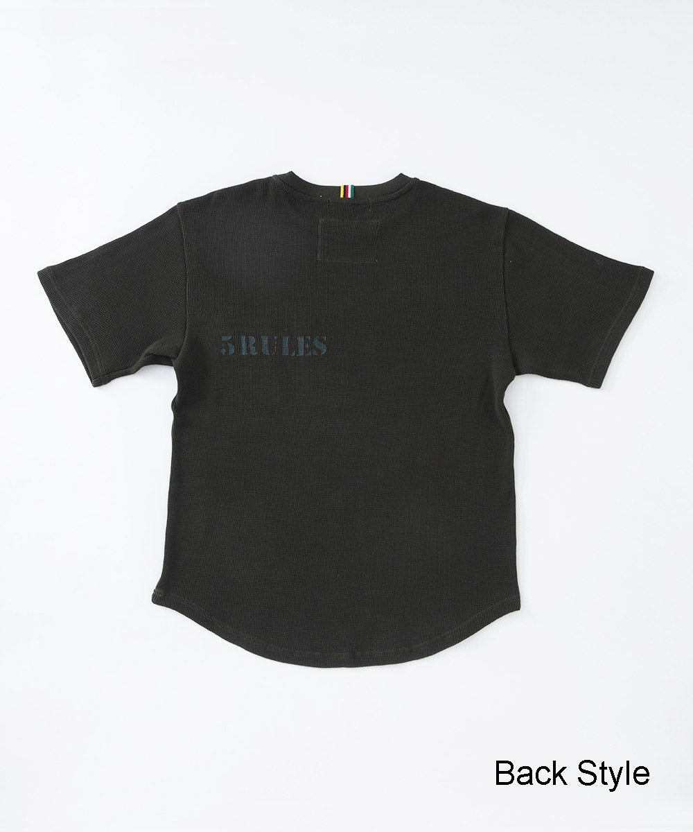 ワッフル半袖Tシャツ【コットン100％】
