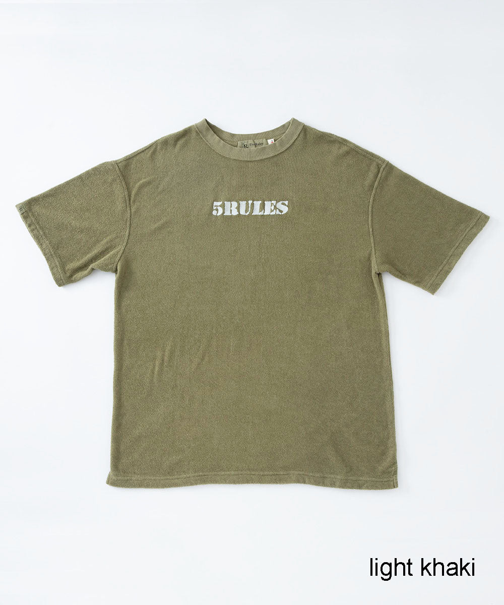 両面パイル半袖Tシャツ【コットン76%リネン24%】