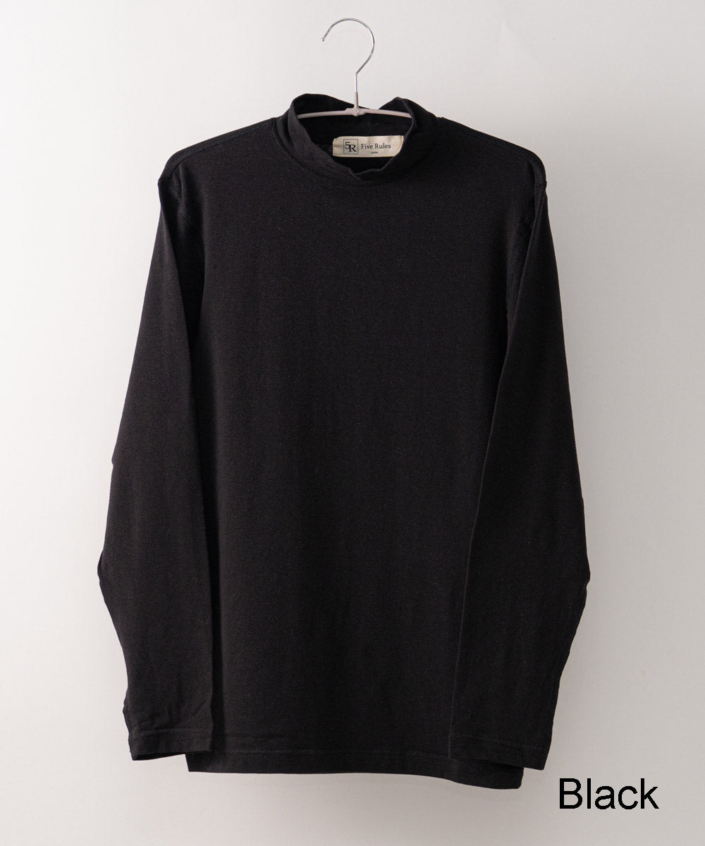 モイスト ベア天竺 モックネックTシャツ【メンズ】