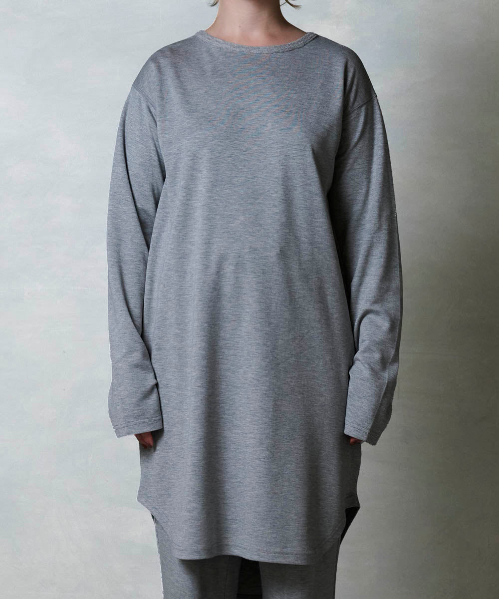 モイストチュニック丈長袖Tシャツ【ポンチ】