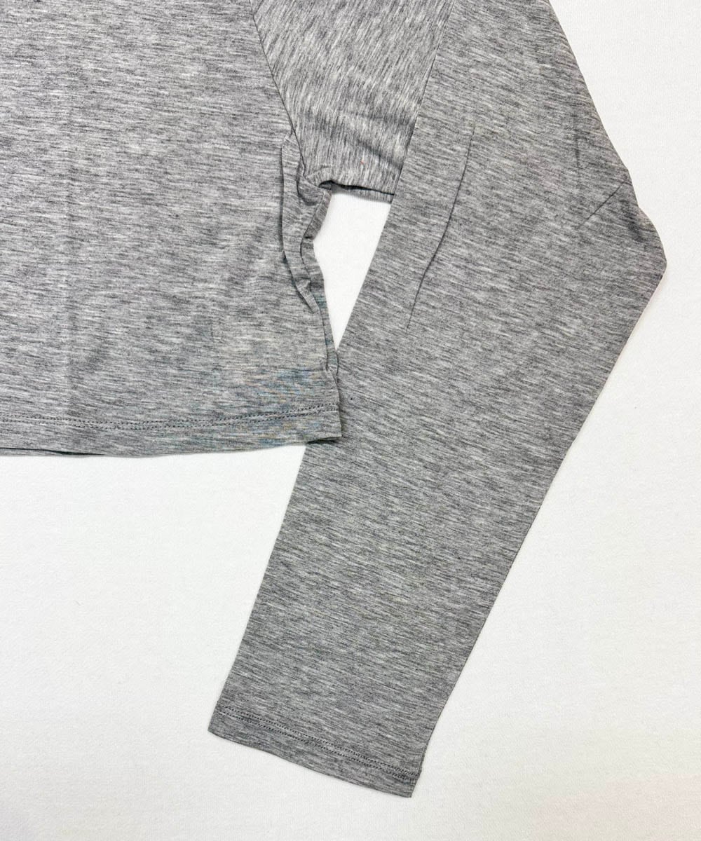 モイストショート丈長袖Tシャツ【天竺】