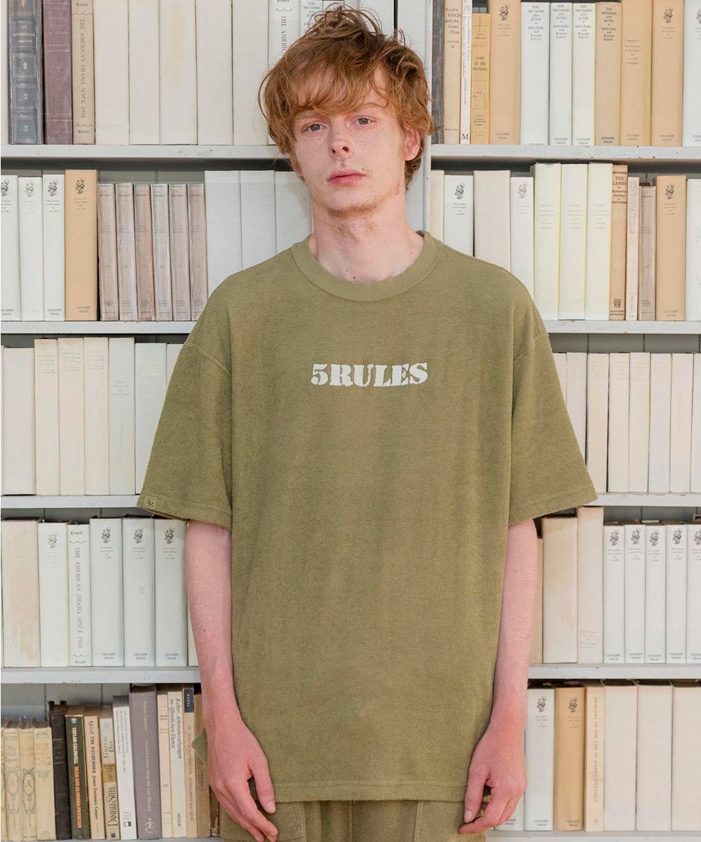 両面パイル半袖Tシャツ【コットン76%リネン24%】