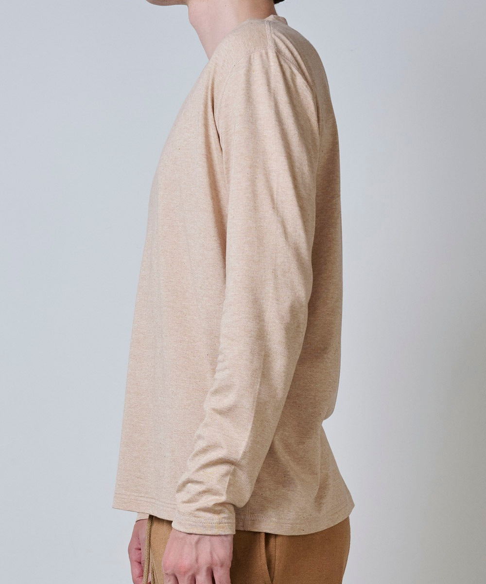モイスト 重ねVネックTシャツ【天竺】【メンズ】