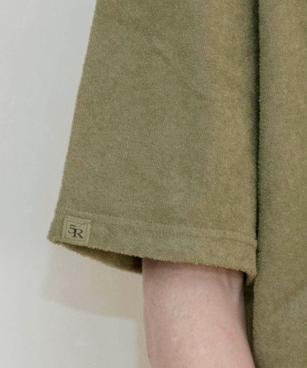 両面パイル半袖Tシャツ【コットン76%リネン24%】