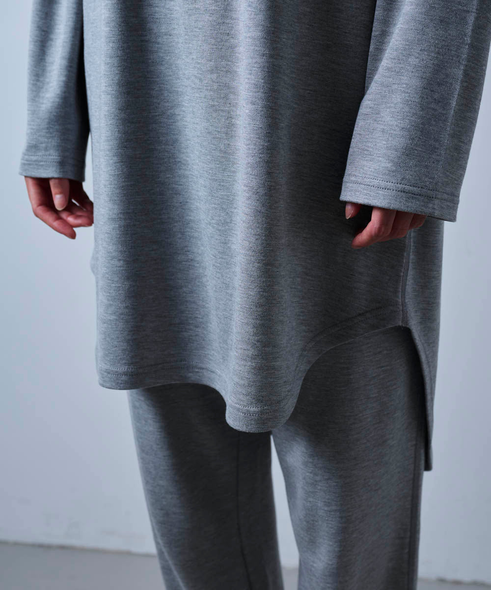 モイストチュニック丈長袖Tシャツ【ポンチ】