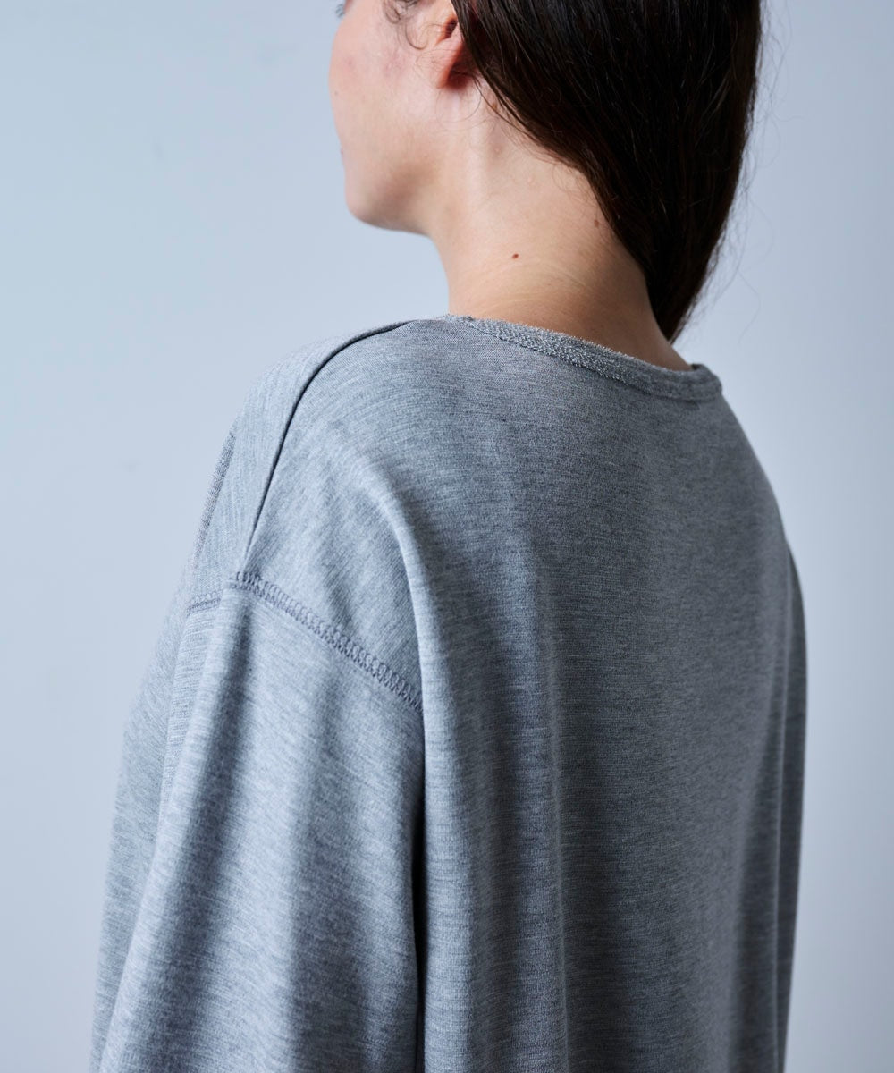 モイストチュニック丈長袖Tシャツ【ポンチ】
